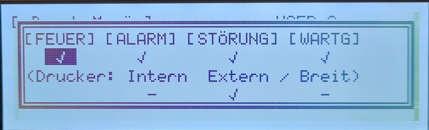 Druckereinstellung Detail