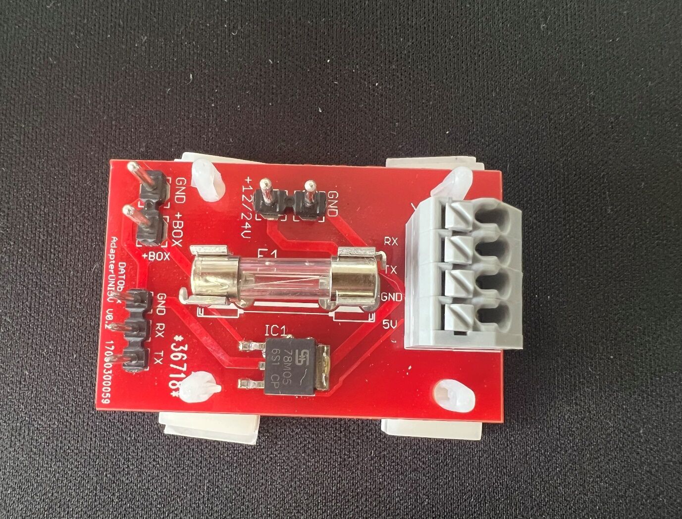 Adapterplatine Spannungsstecker
