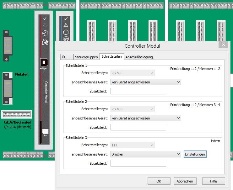Tools8000 – Schnittstelle 3 = Drucker