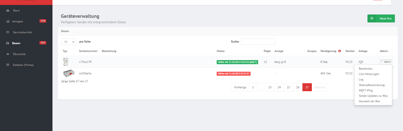 BMAcloud Interface
