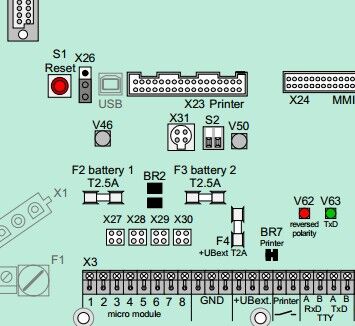 Mainboard – Printer / GND / TTY