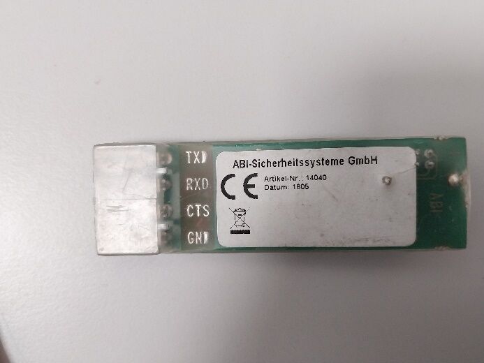 Programmierstick Beschriftung mit TX und RX Kennzeichnung