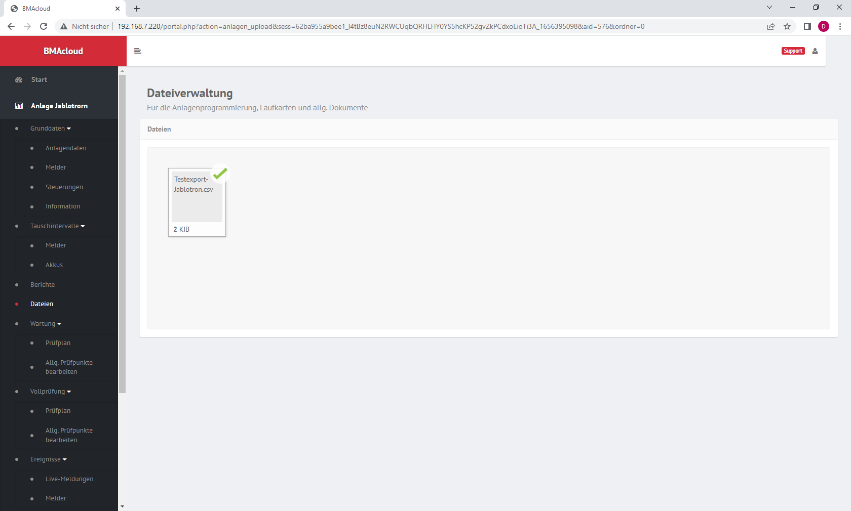File Upload Success