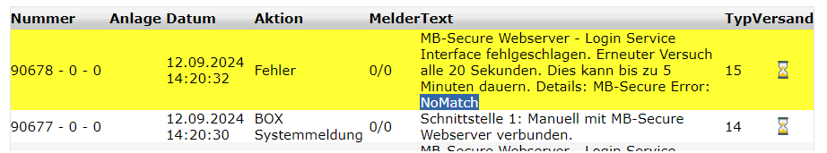 Error: NoMatch