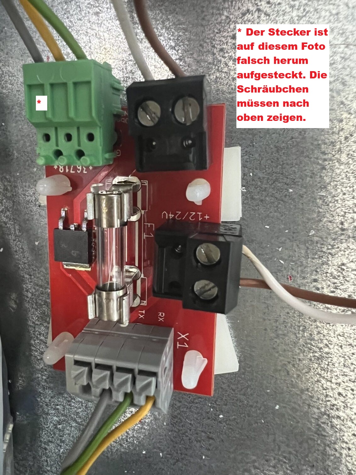 Stecker Installation